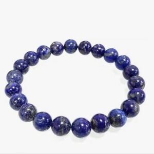 Lapis Lazuli Bracelet: 6mm Gemstone